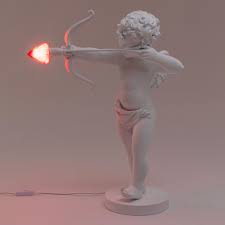 LAMPADA IN RESINA "CUPIDO" Cm.50x21 h.63