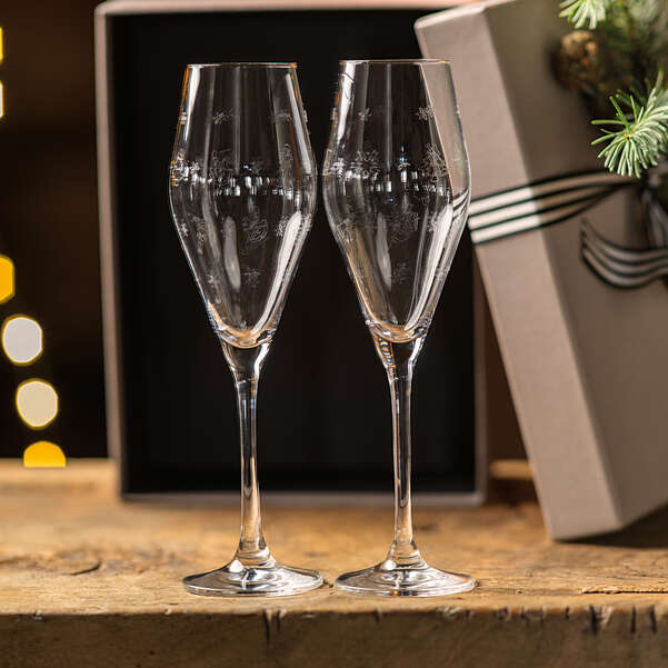 Toy's Delight Bicchiere da champagne/ spumante trasparente, 120 ml - set da 2