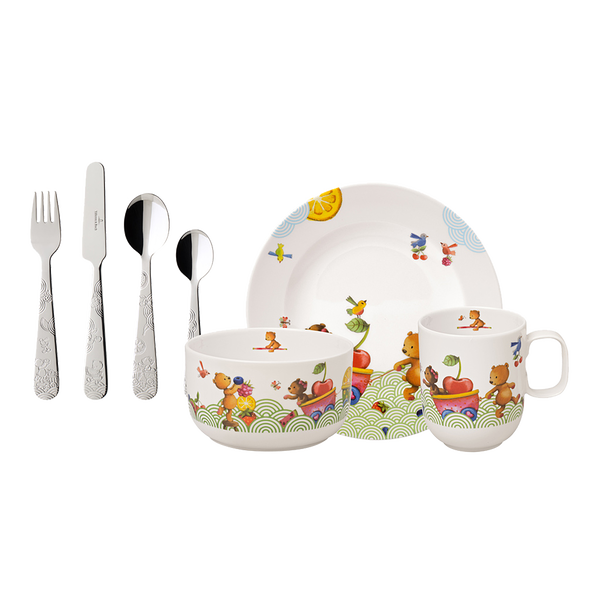 Kiddy Bears Set di stoviglie per bambini 7 pz.