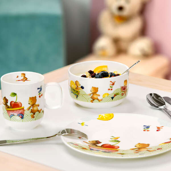 Kiddy Bears Set di stoviglie per bambini 7 pz.