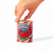 CANDELA "FLIRTY GLOW" IN CERA E LATTA ? 7,5 H. 9,7 CM - STRAWBERRY