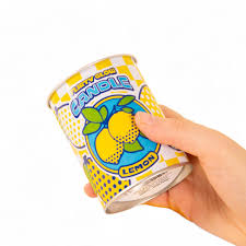 CANDELA "FLIRTY GLOW" IN CERA E LATTA ? 7,5 H. 9,7 CM - LEMON