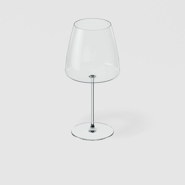 MetroChic Set 2 Bicchieri da vino rosso trasparenti, 200 ml, cristallo