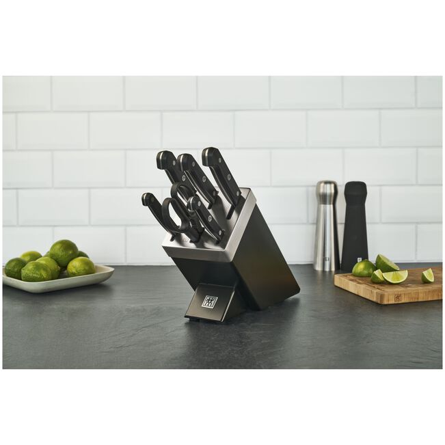 Gourmet Set di coltelli con ceppo, 7-pz., nero