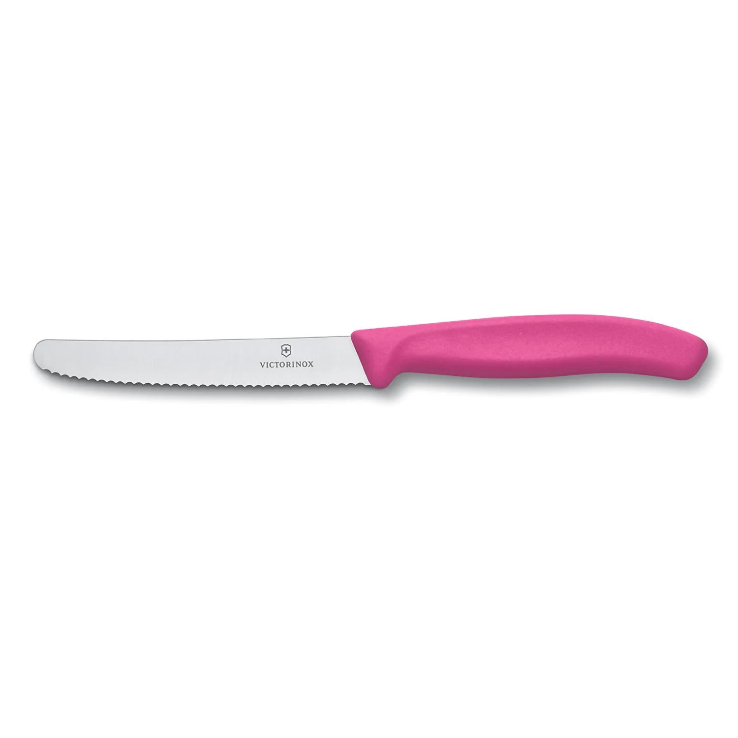 Coltello tavola ondulato manico rosa - Swiss Classic