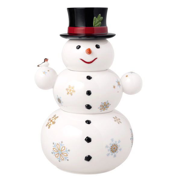 Christmas Toy's Biscottiera bianca, Premium Porcelain