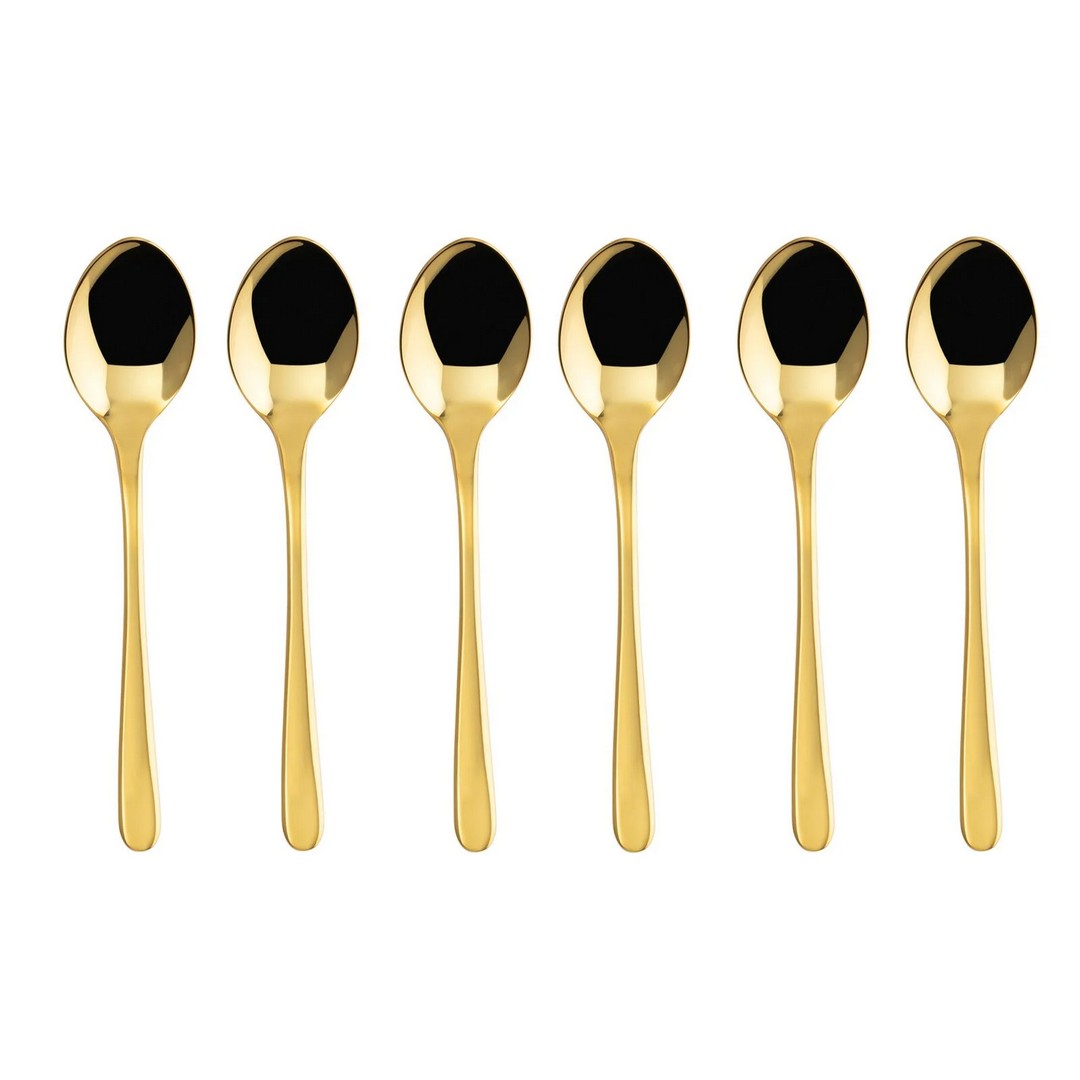 Sambonet Set 6 cucchiaini caffè espresso PVD GOLD