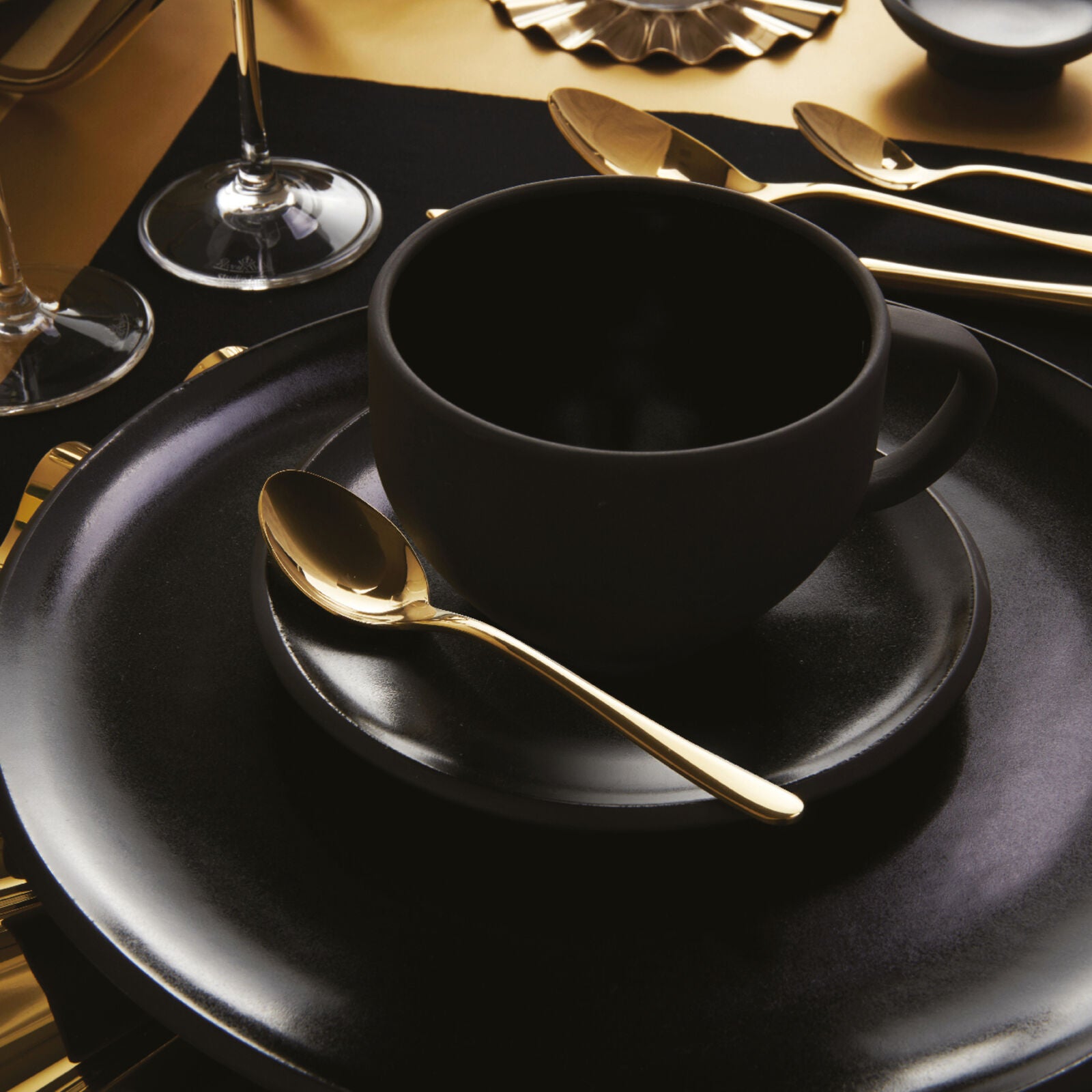 Taste - Set 6 cucchiaini caffè espresso colore gold