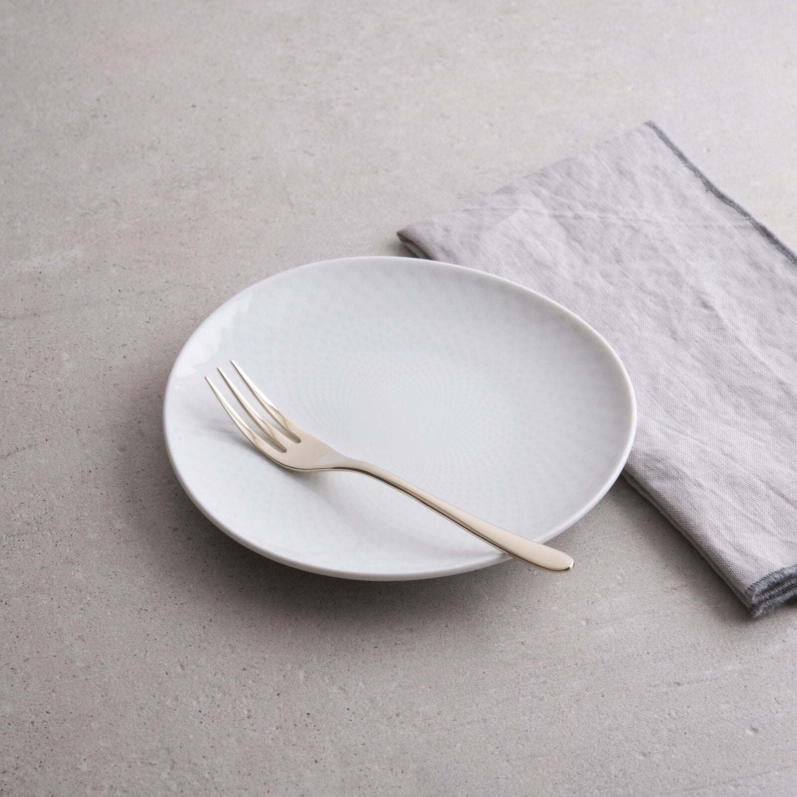 Taste - Set 6 forchettine dolce color champagne