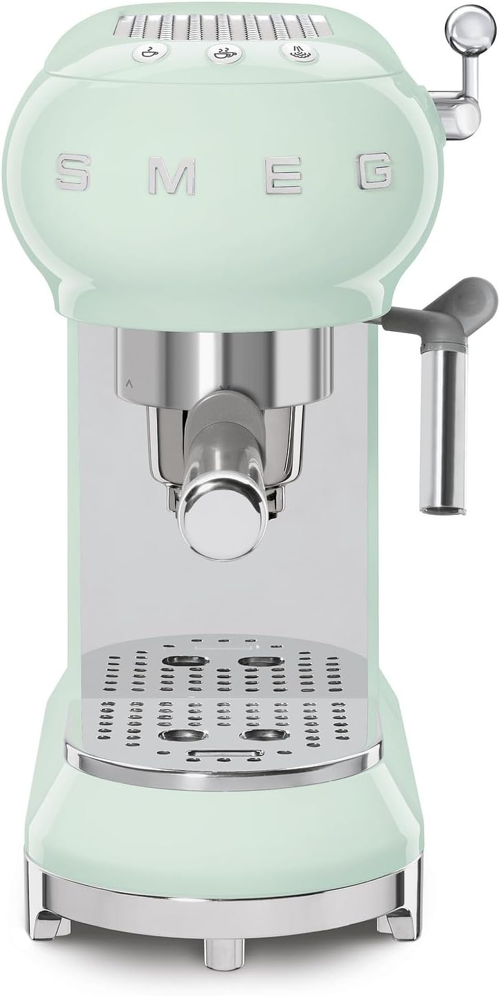 Macchina da caffè espresso manuale verde pastello, ECF01PGEU