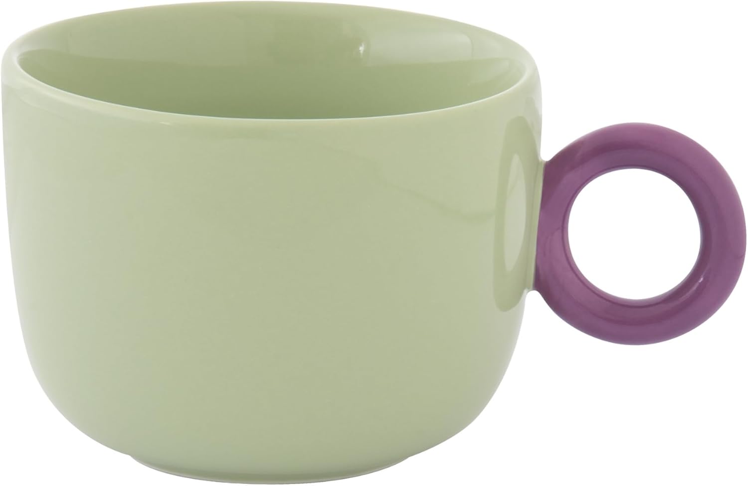 Tazza colazione 400 ml in porc.in color box CREATIVE COLORE VERDE