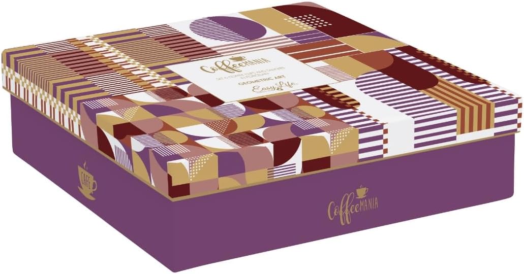 et 6 tazzine espresso 100 ml c/piattini in gift box GEOMETRIC ART