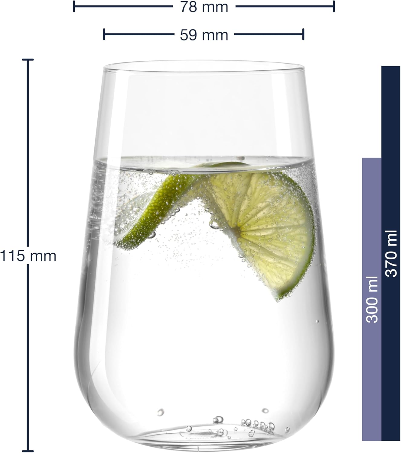 Set 6 Bicchieri Per Acqua - Paladino