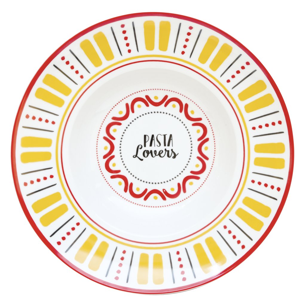 Easy Life Cofanetto Piatto Per Patate In Porcellana Pasta E Pizza Innamorati