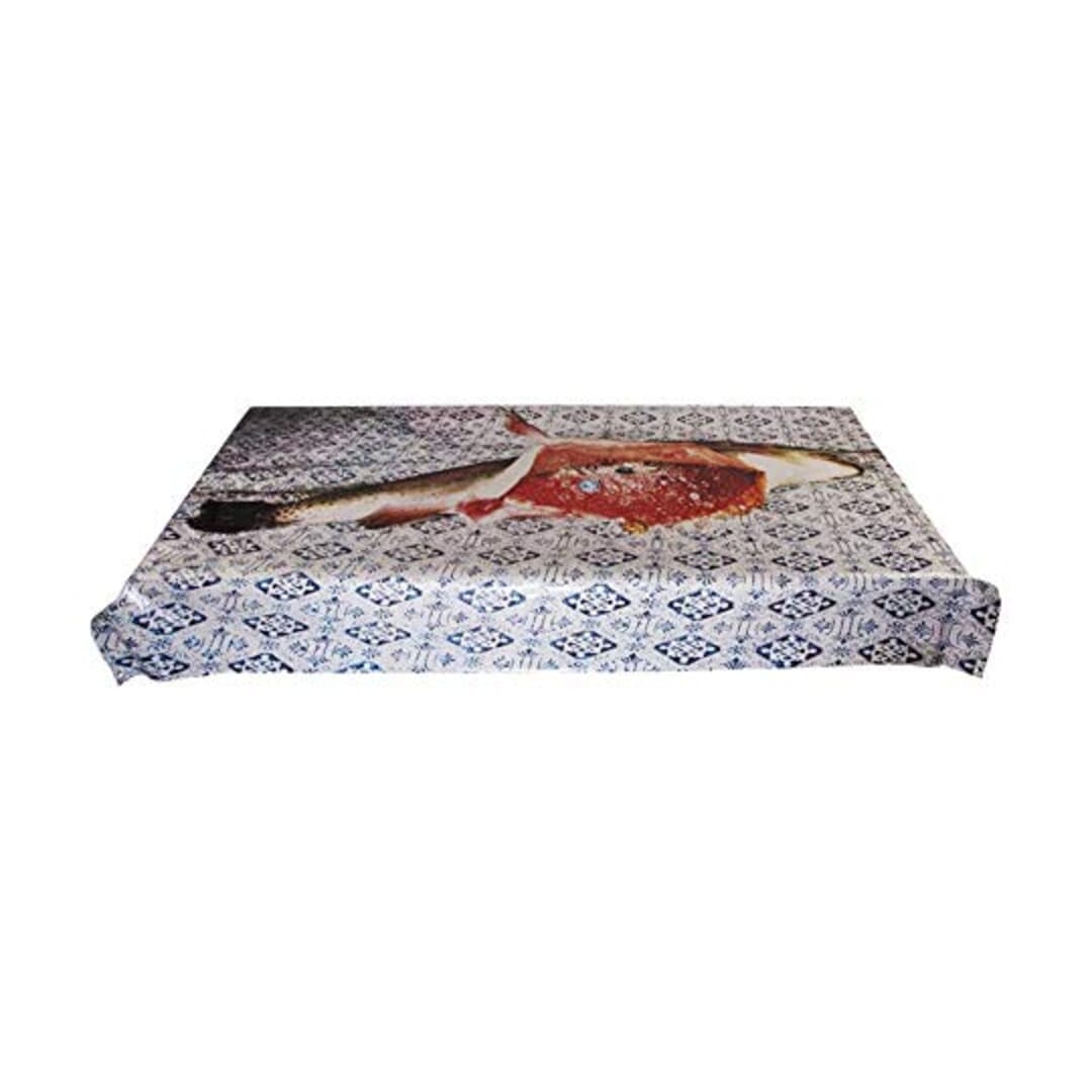 Seletti Tovaglia Vinile Cotone Stampata Toiletpaper Pesce