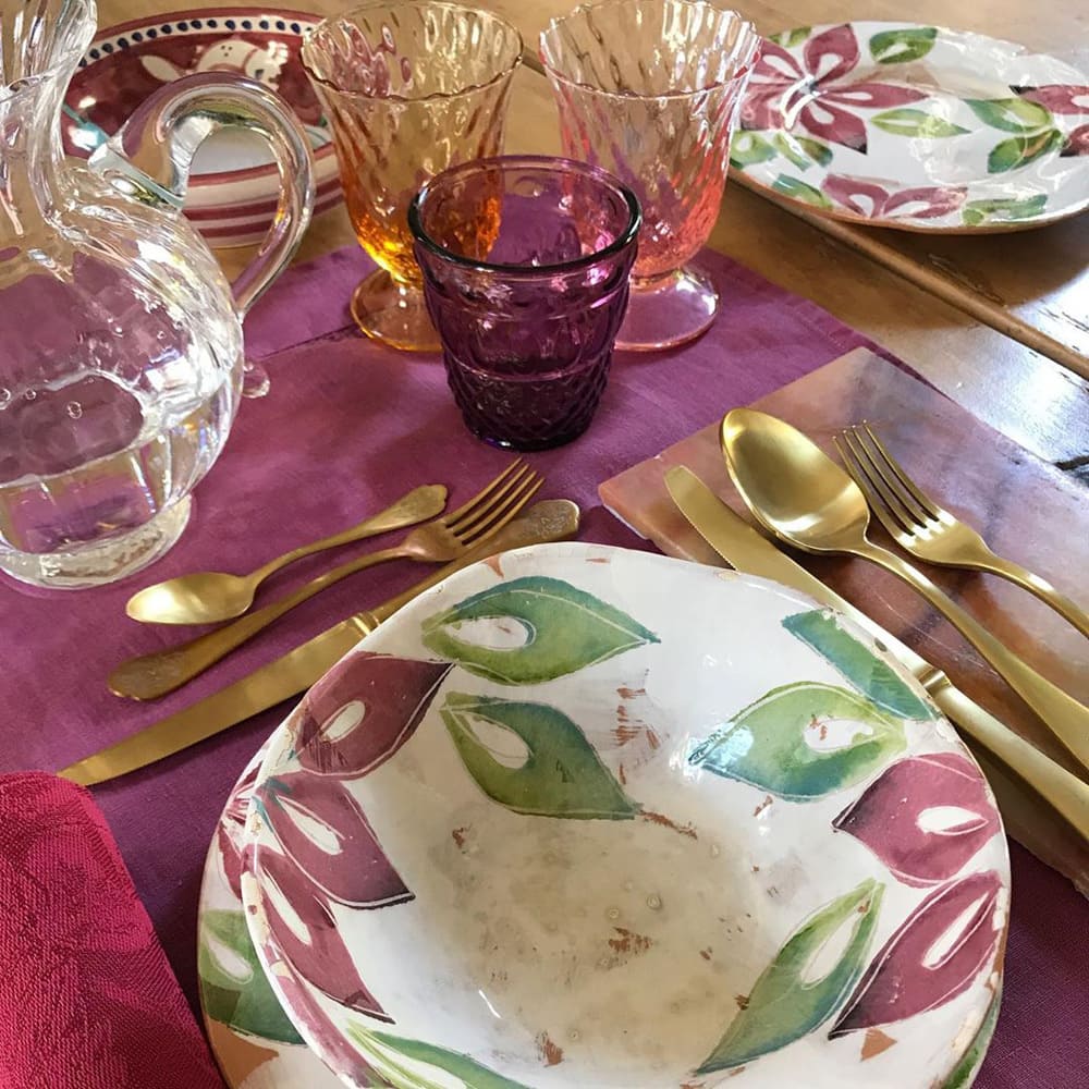 Ser Lapo set 6 bicchieri acqua - color ametista