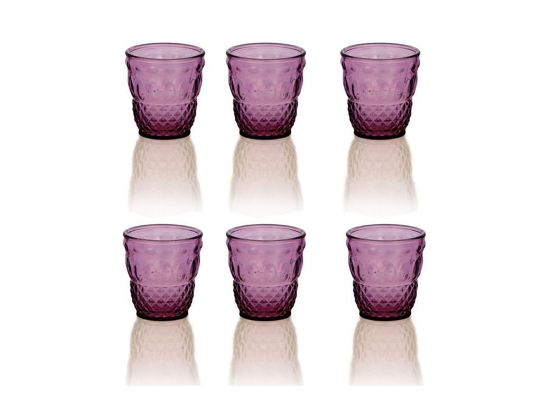 Ser Lapo set 6 bicchieri acqua - color ametista