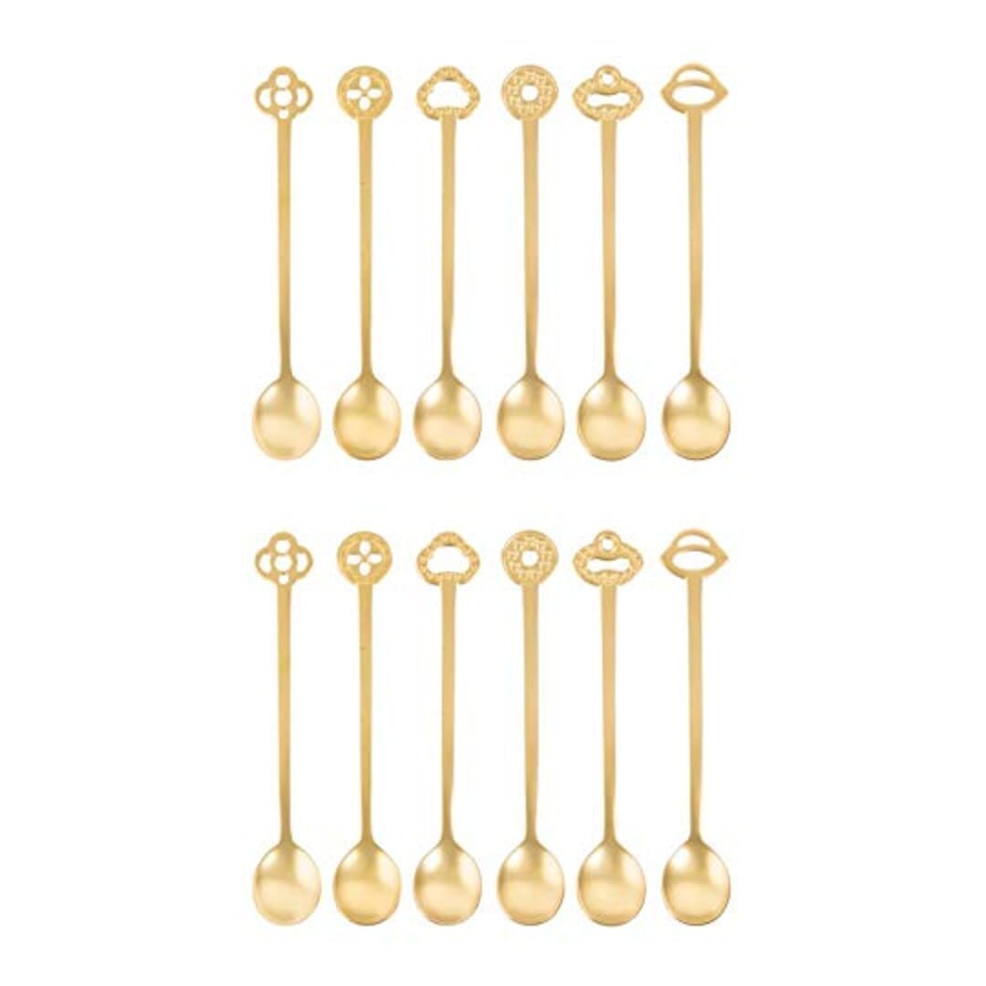 Cucchiaini Party Oriental Living Inox Antique Pvd Gold Set 12