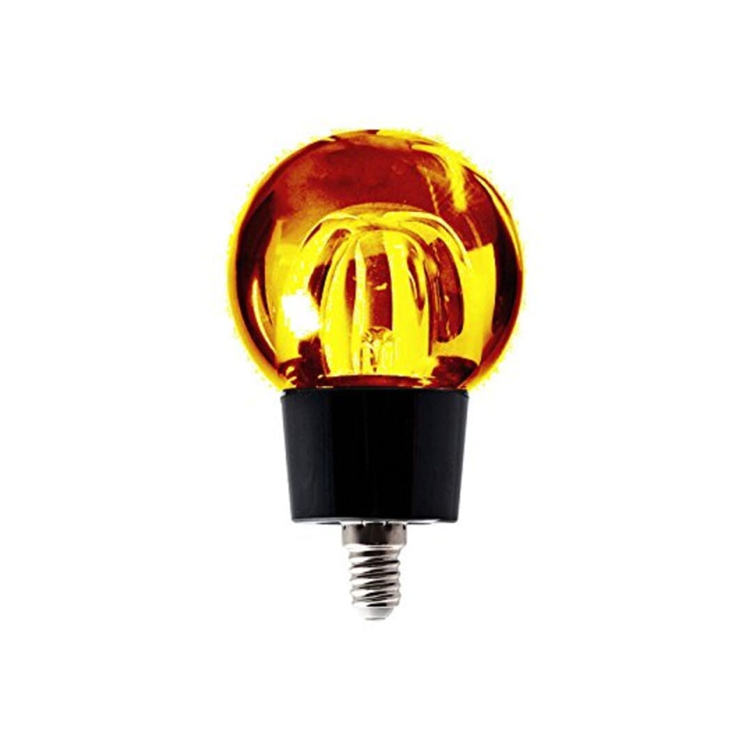 Seletti Lampadina A Led E27 Crystaled Ambra