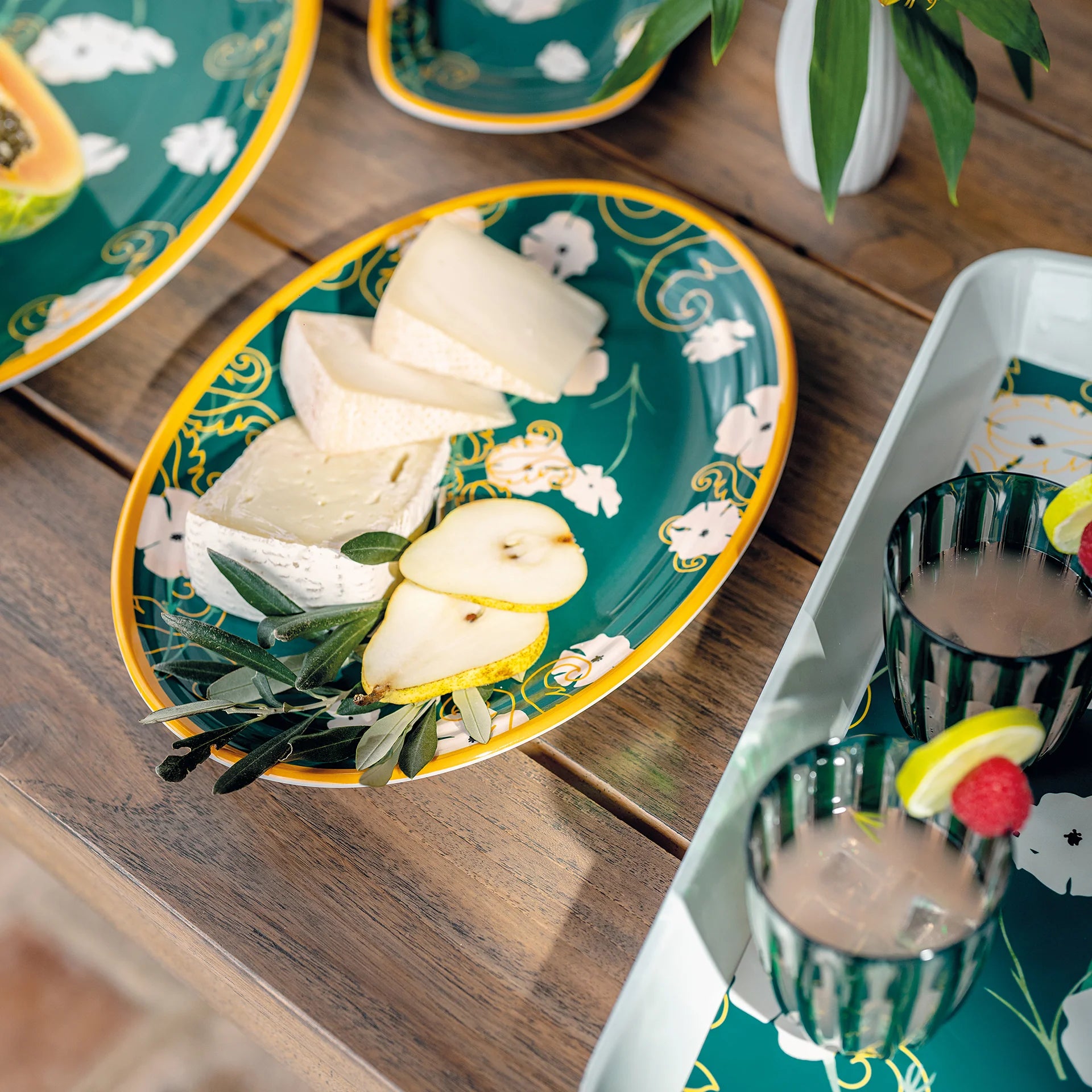 Guzzini Vassoio Ovale Fusion Melammina Colorato