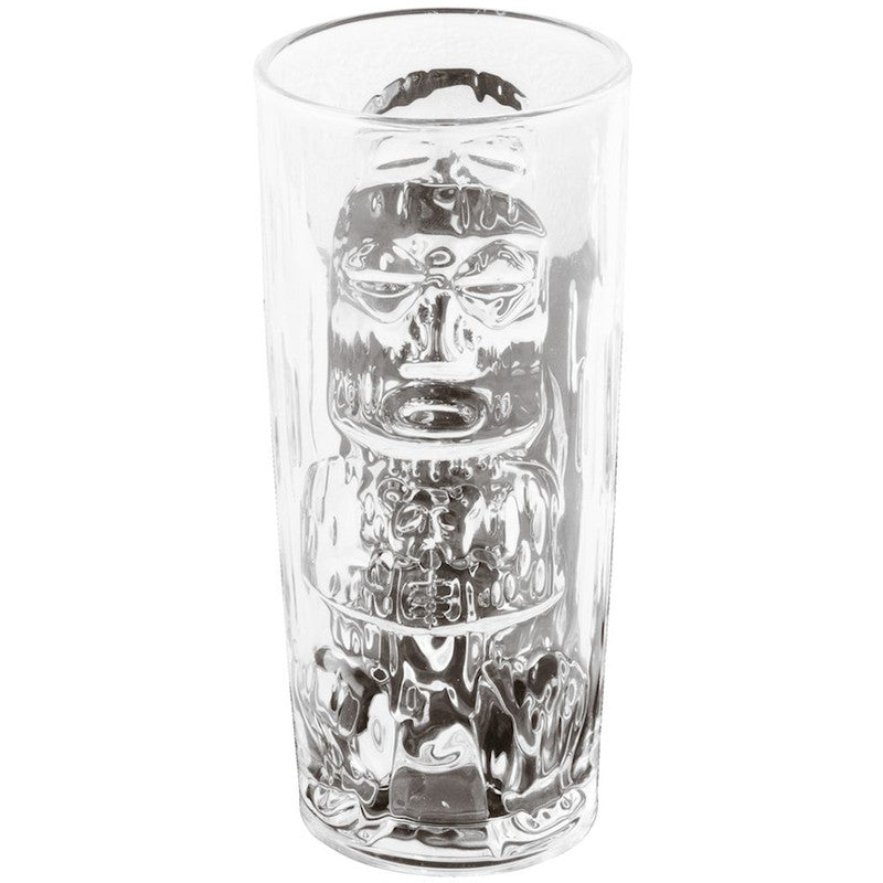 TIKI Bicchiere in Vetro - Ø 7,5 cm X 16,5 H 420 ML