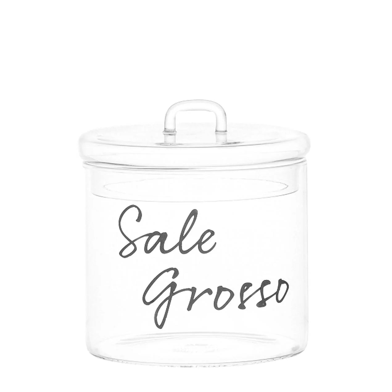 Barattolo " Sale grosso " - in nero