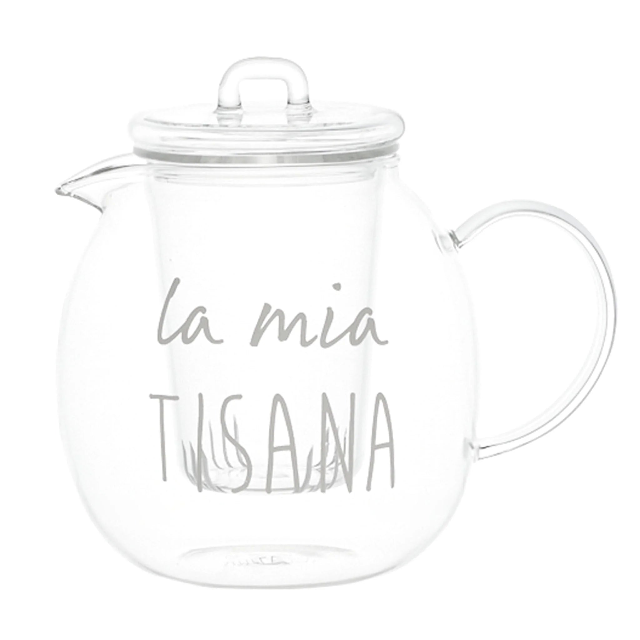 Teiera In Vetro " La Mia Tisana " - 1l