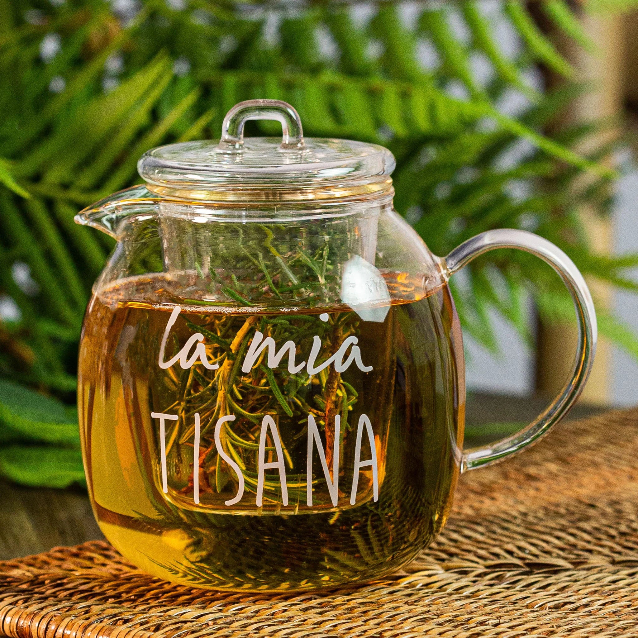 Teiera In Vetro " La Mia Tisana " - 1l