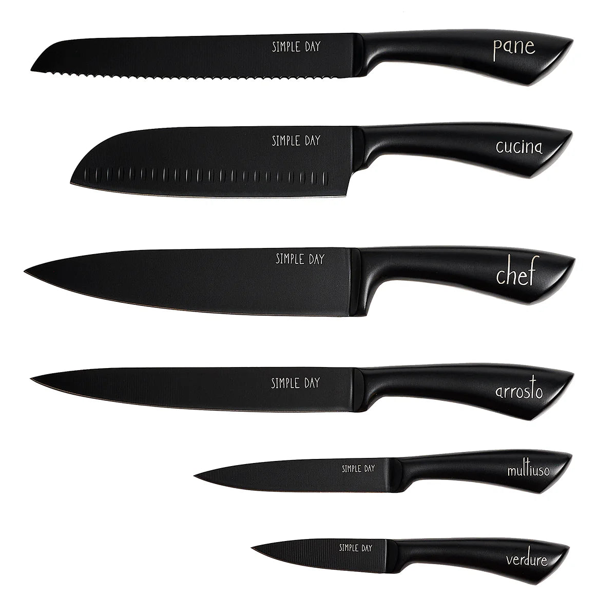 Set 6 coltelli da cucina " Funzioni "