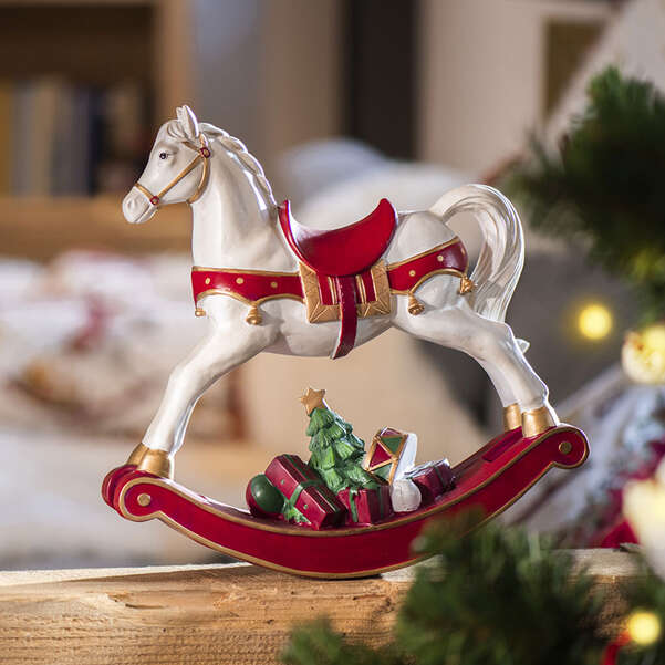 Winter Collage Statuetta Natale rossa, 0 x 0 mm