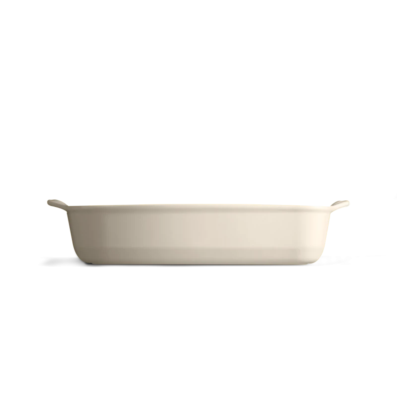 Pirofila media rettangolare - colore argilla - 36,5 cm