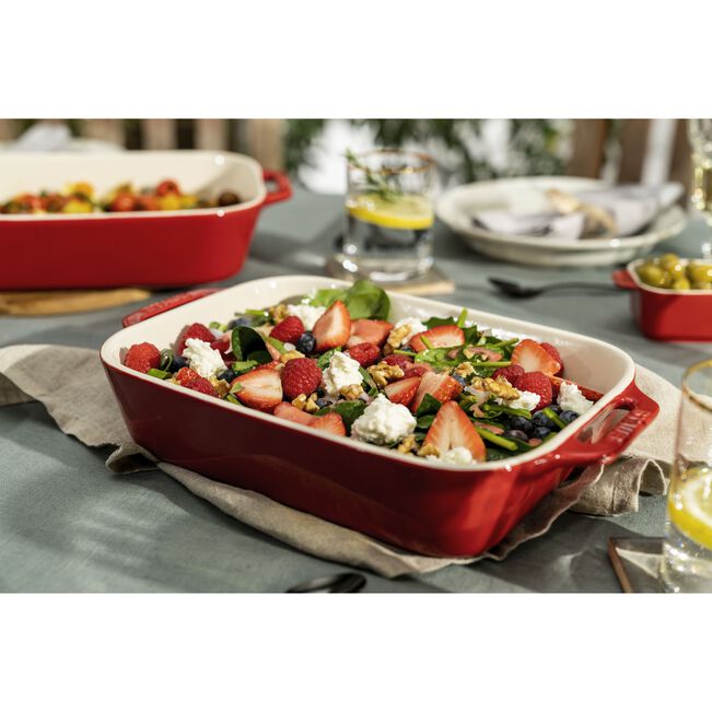 Staub Ceramique Set di pirofile rettangolare - 3-pz., ciliegia