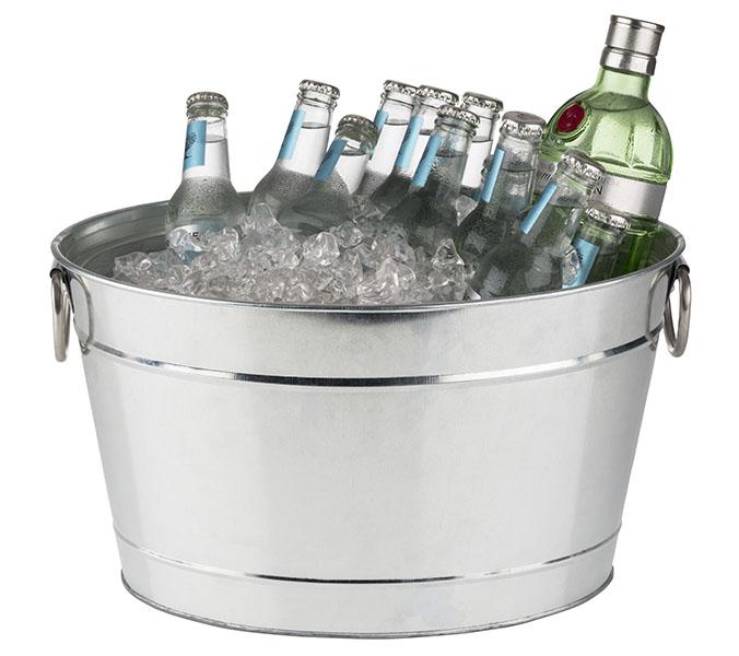 Secchiello per bevande "Tin" 28 x 40 cm Argento