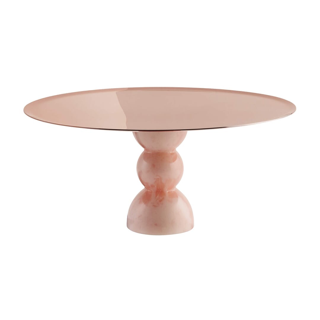 Sambonet Alzata Madame Pvd Rum Base Resina Rosa Onice