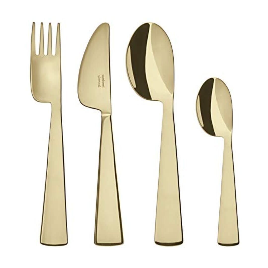 Sambonet Set 4 Pz Bimbo Conca Gio Ponti Pvd Champagne