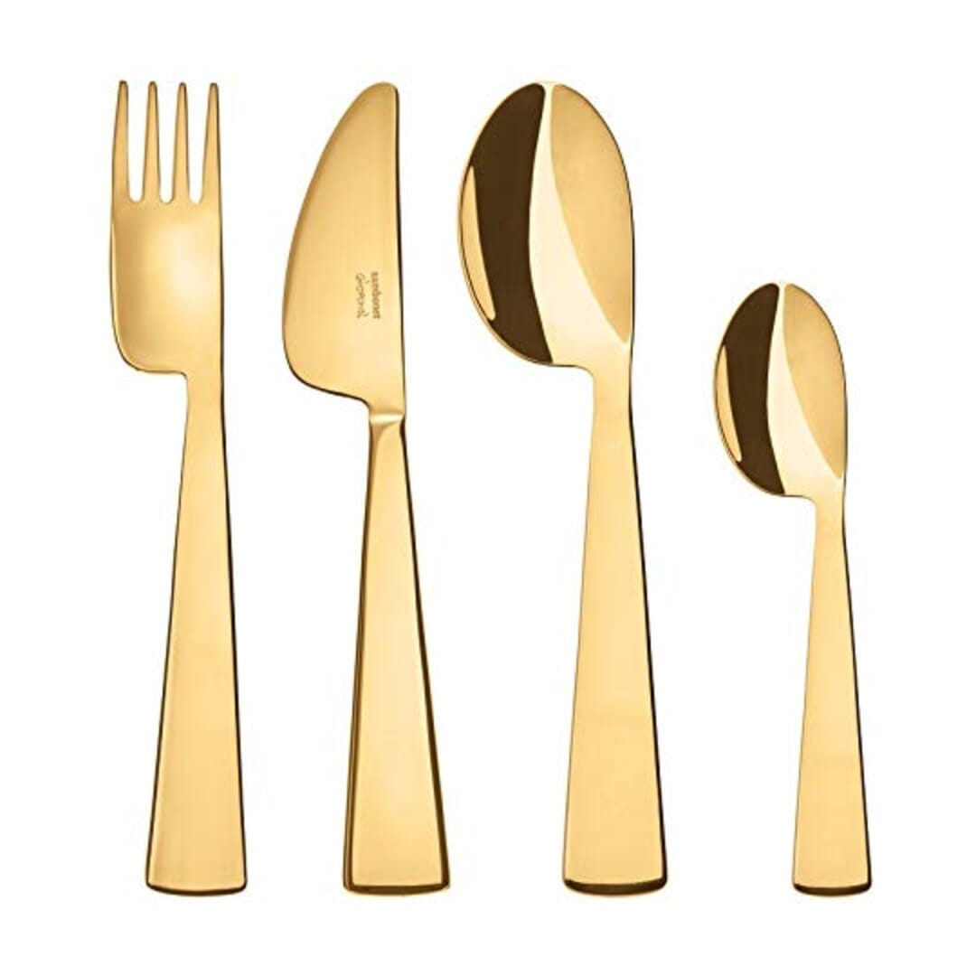 Sambonet Set 4 Pz Bimbo Conca Gio Ponti Pvd Gold