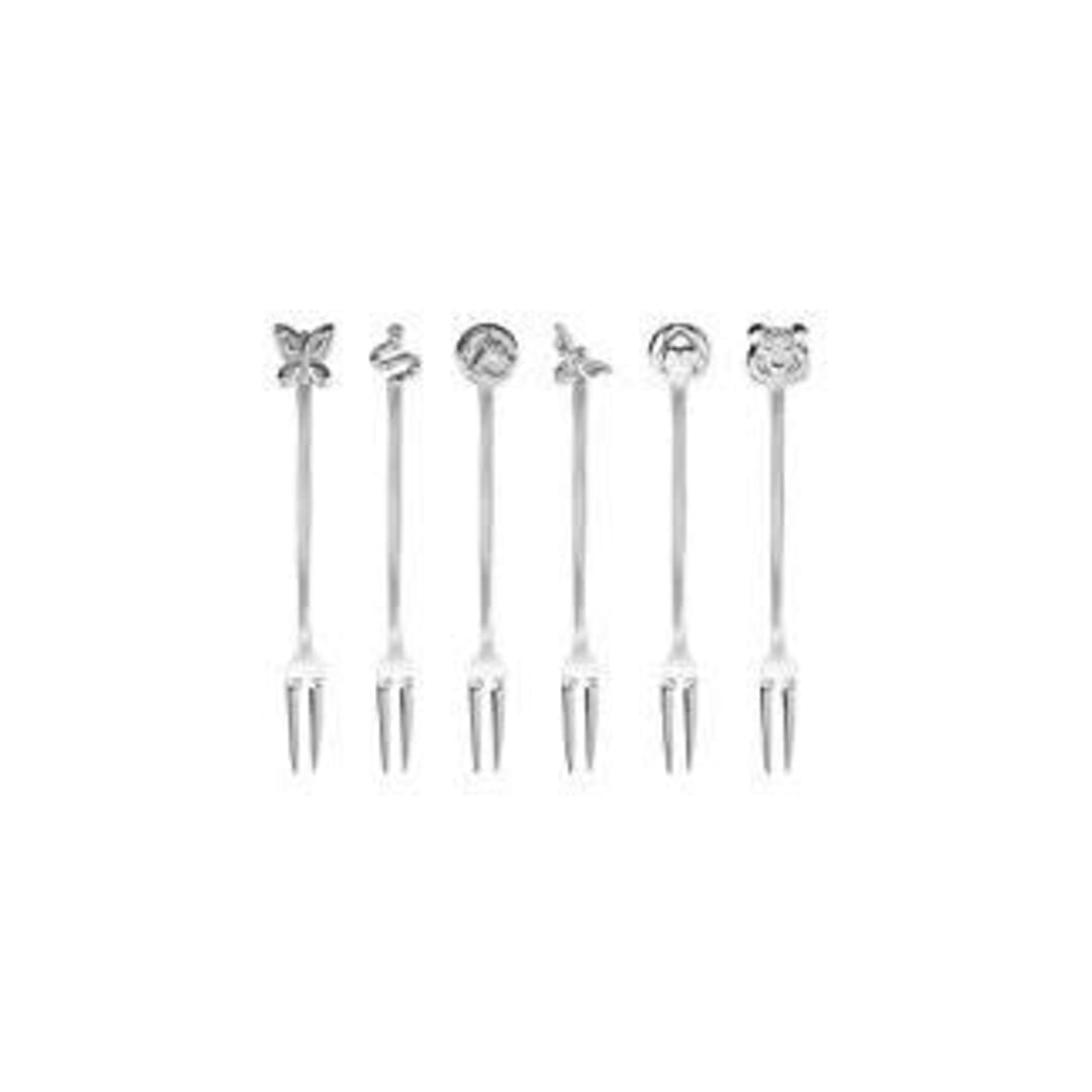 Sambonet Set 6 Forchettine Party Fashion Living Inox 52549C52