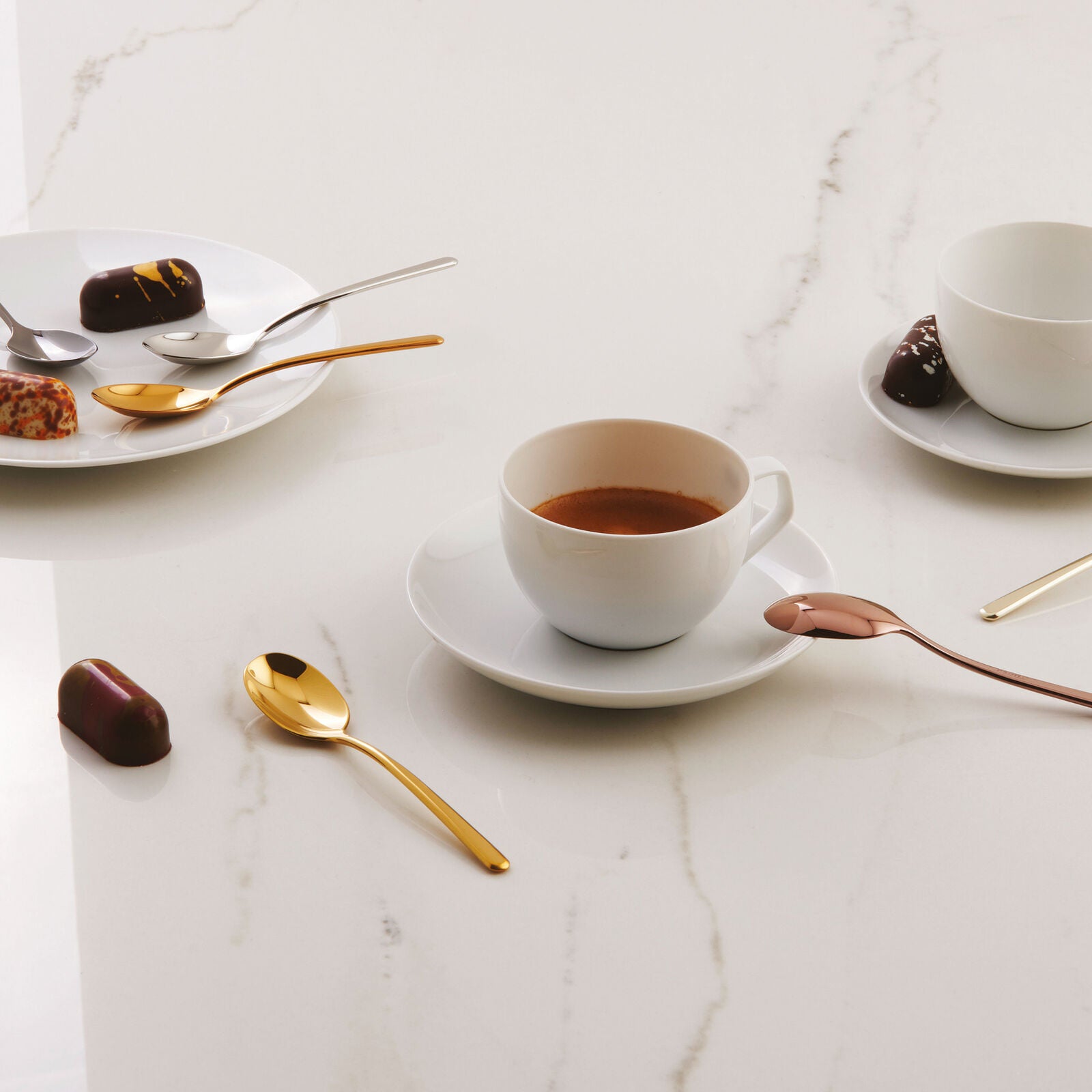 Lenear Set 6 cucchiaini caffè espresso - in acciaio inox - mirror multicolor