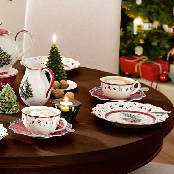 Toy's Delight Tazza da caffelatte rossa, 260 ml, Premium Porcelain