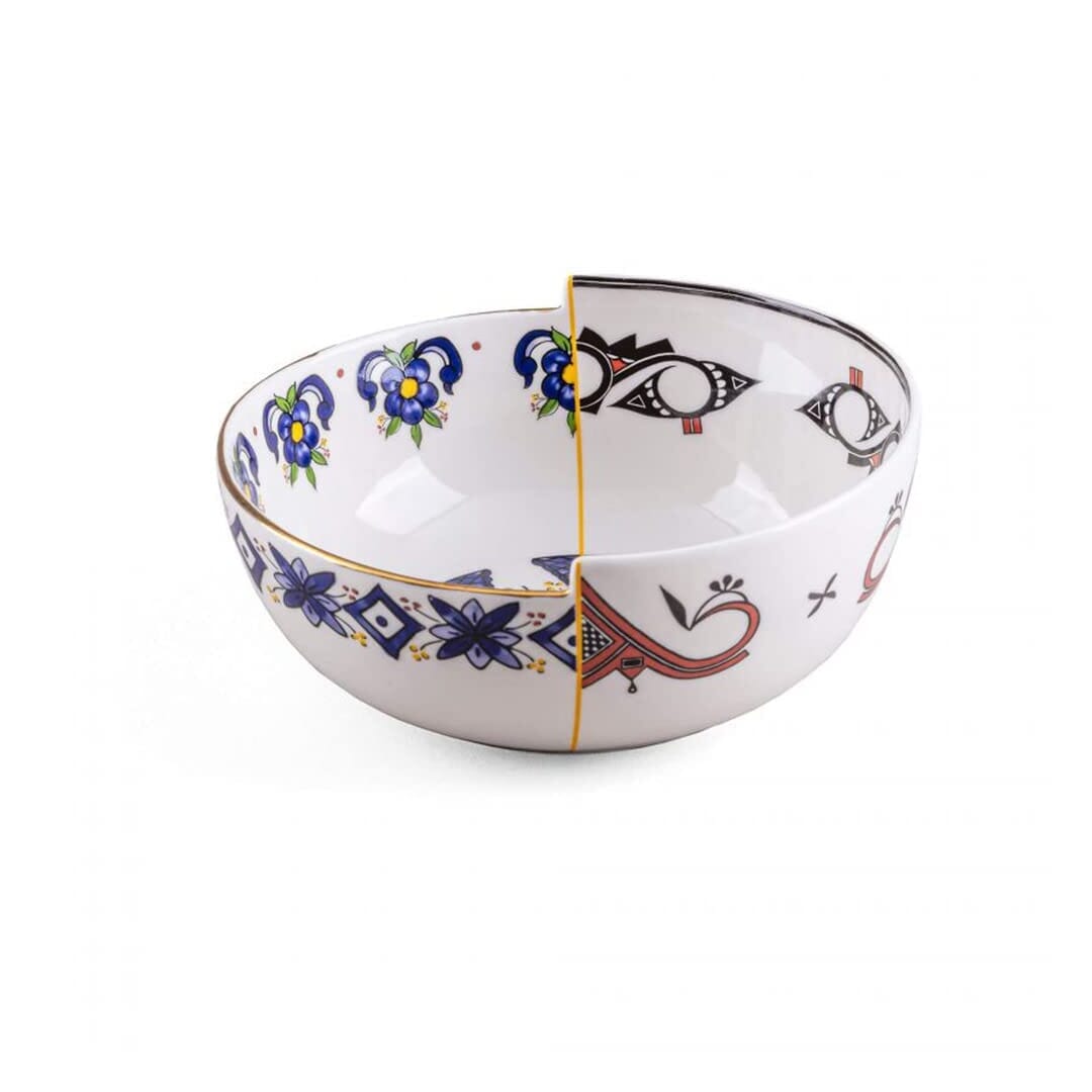 Seletti Hybrid Collezione Tavola Ciotola In Porcellana Tiwanaku