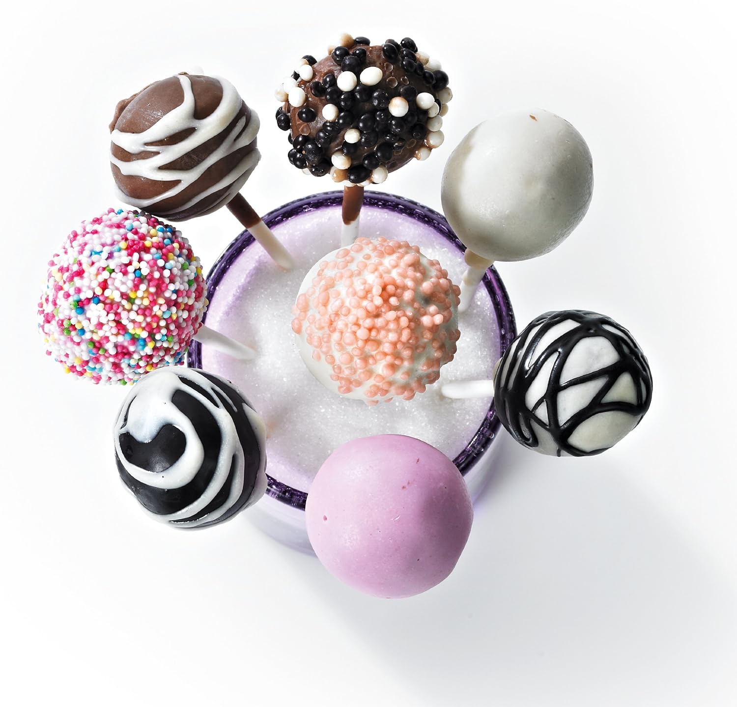 Stampo in FlexiForm per 20 Cake Pops, in Silicone, Colore violaceo