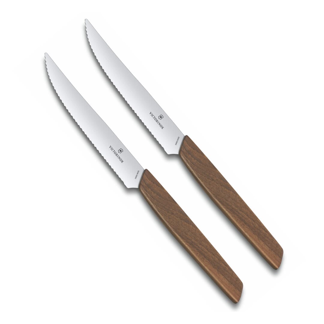 Victorinox Swiss Modern Set Di 2 Coltelli Da Bistecca Professionale Acciaio Inos