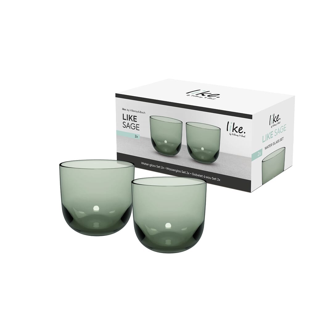 Villeroy & Boch Sage Bicchiere Da Acqua Set 2 Pz Vetro Colorato Verde