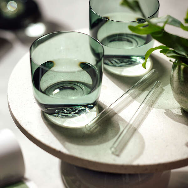 Like sage bicchiere da acqua Colorato Verde - set 2 pezzi