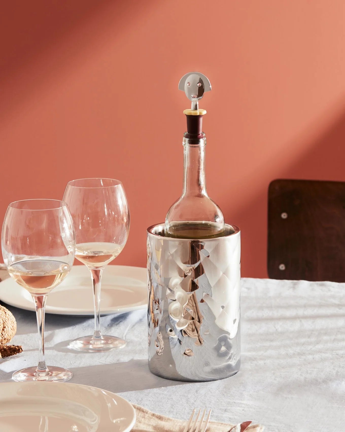 Alessi Mateglacé Msa11 Portabottiglie Termoisolante Design In Acciaio Inox Lucid