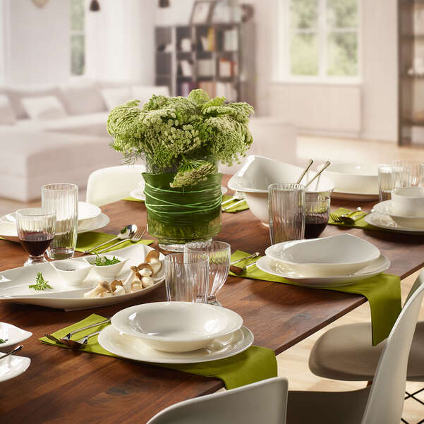 New Cottage Piatto fondo bianco, Ø23,1 cm, Premium Porcelain