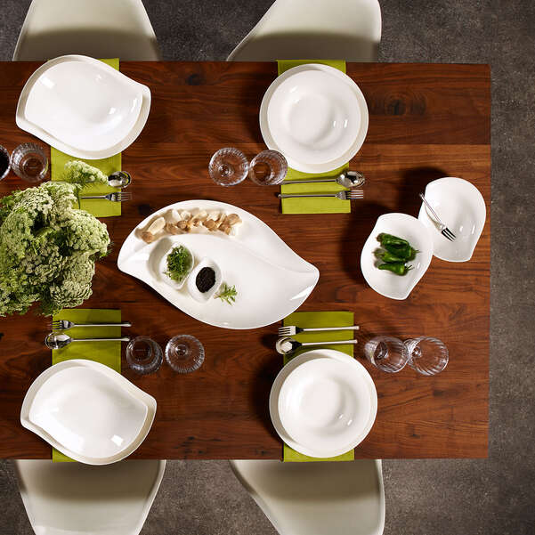 New Cottage Piatto fondo bianco, Ø23,1 cm, Premium Porcelain