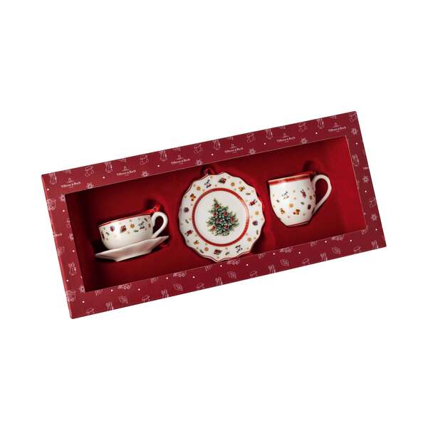 Toy's Delight Addobbi natalizi bianco, 0 x 0 mm, Premium Porcelain - set 3 pz