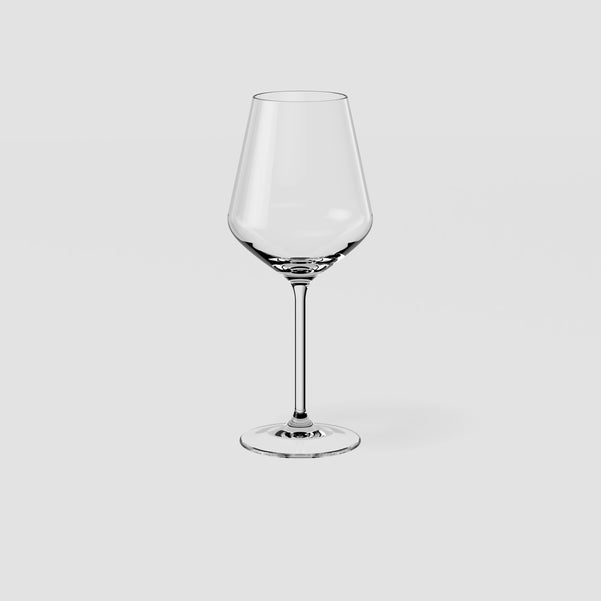 La Divina - set 4 Bicchieri da vino rosso trasparente, 200 ml, cristallo