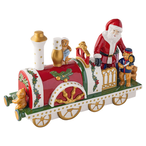 Christmas Toy's Statuetta Natale multicolore, 31,3 x 12 x 19,3 cm, porcellana